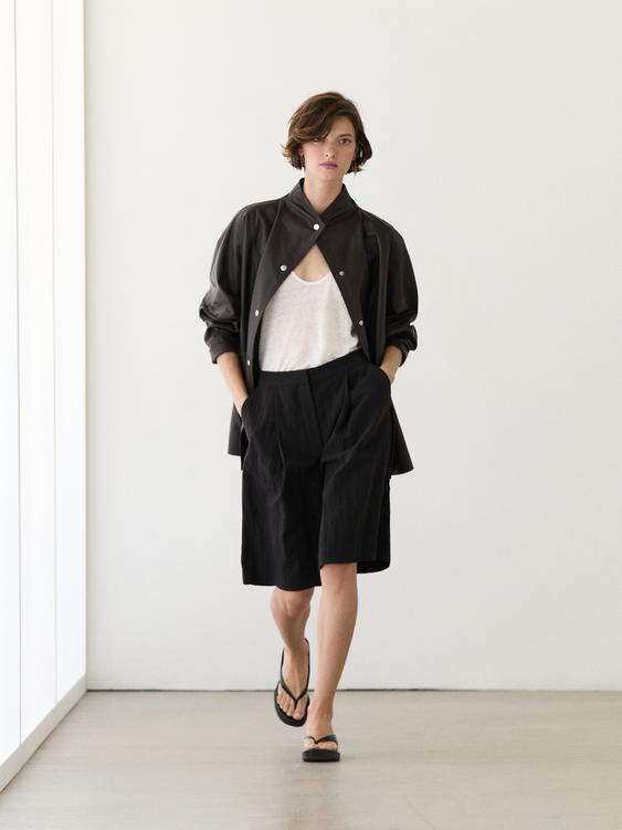 Technical fabric Bermuda shorts from Zara - $130