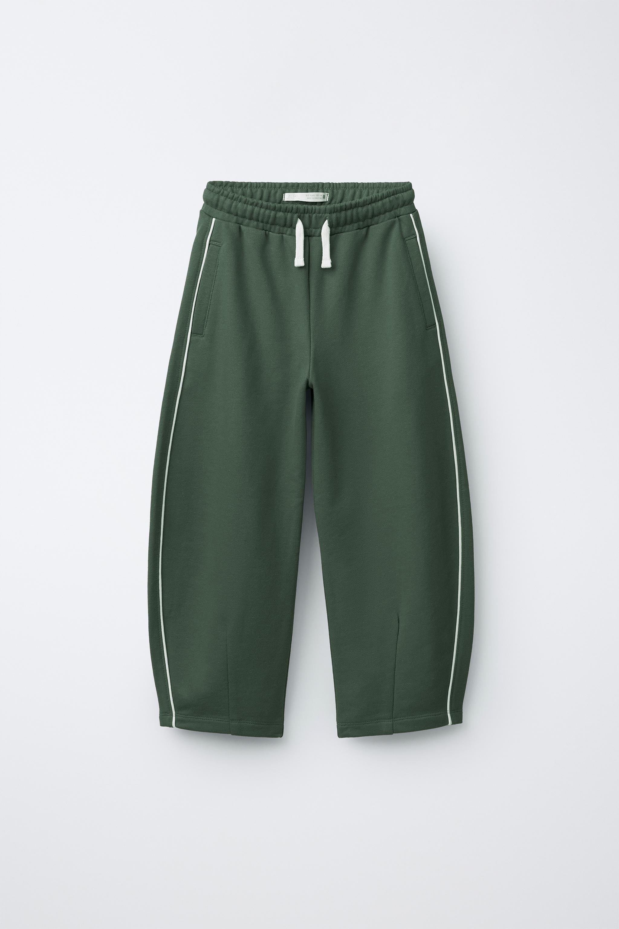 PANTALON BARREL LISERÉ CONTRASTE