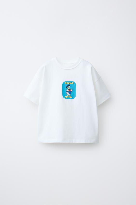 CAMISETA BORDADO PATO DONALD © DISNEY - Blanco de Zara - Imagen 0