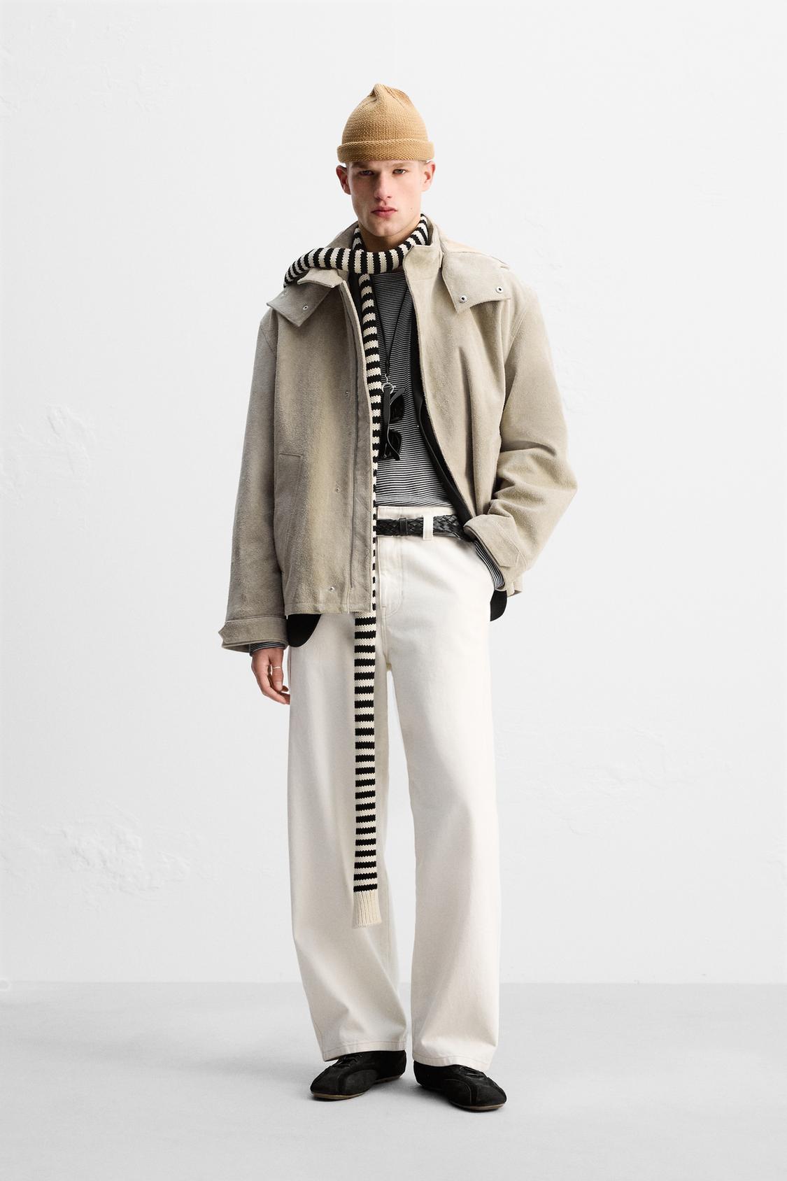 ЗАМШЕВАЯ КУРТКА С КАПЮШОНОМ ИЗ ЛИМИТИРОВАННОЙ СЕРИИ ZARA