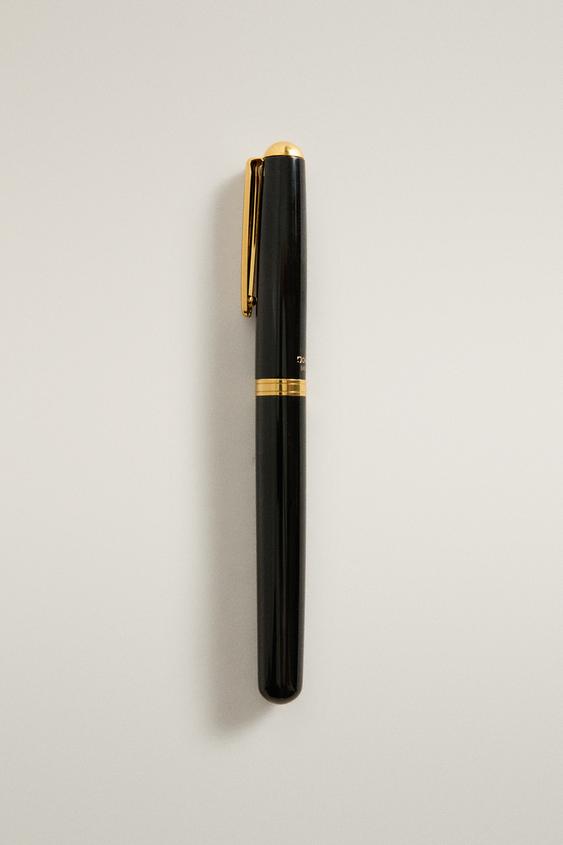 Zara OHTO ALUMINUM AND BRASS FOUNTAIN PEN - Black gold - Image 0