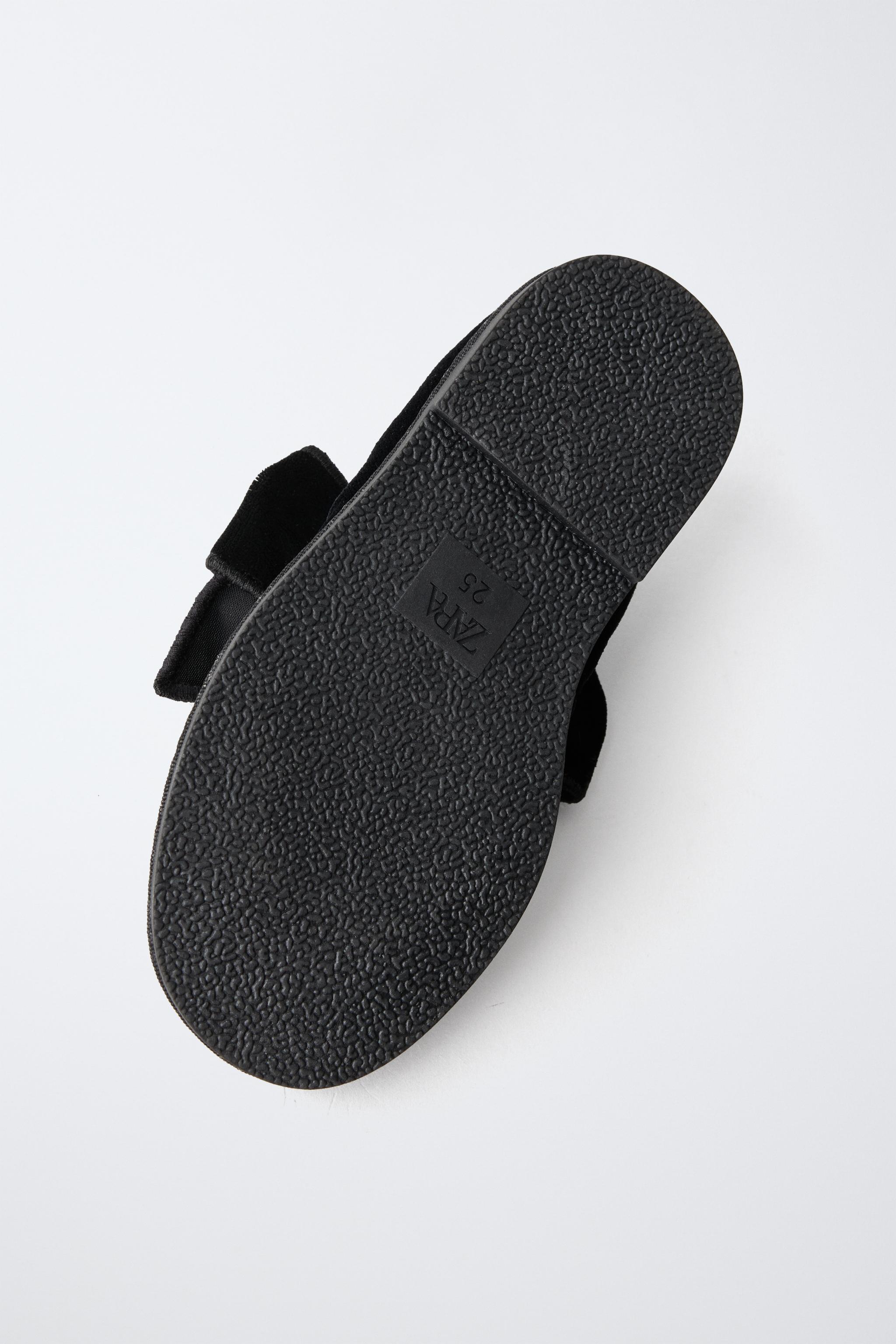 BALLERINES À NŒUD EN VELOURS