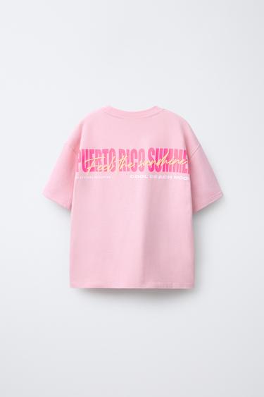 CITY PRINT T-SHIRT - Pink by Zara - Image 1