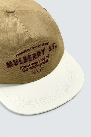 EMBROIDERED FLAT PEAK CAP - camel by Zara - Image 2