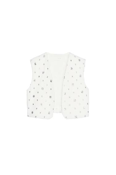 SHORT SEQUIN WAISTCOAT