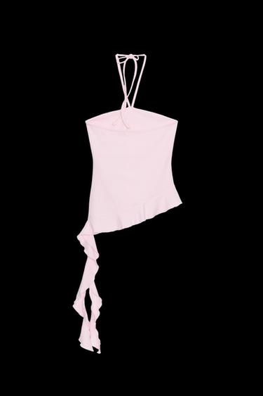 TOP TEXTURA VOLANTES - Rosa de Zara