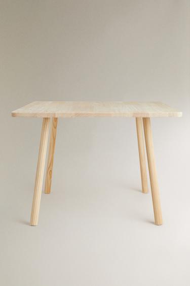 Zara WOODEN TEDDY BEAR TABLE - Light beige