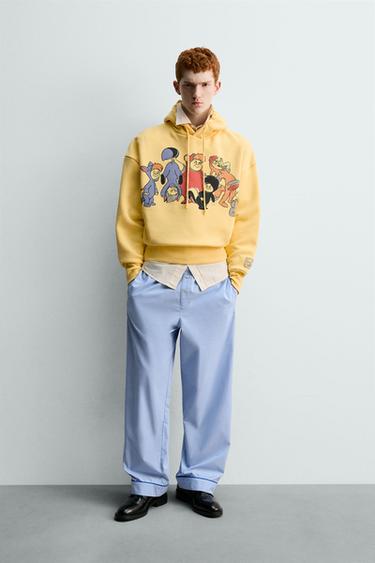 HOODIE LOS NIÑOS PERDIDOS PETER PAN HARRY LAMBERT FOR ZARA X DISNEY - Amarillo de Zara - Imagen 0