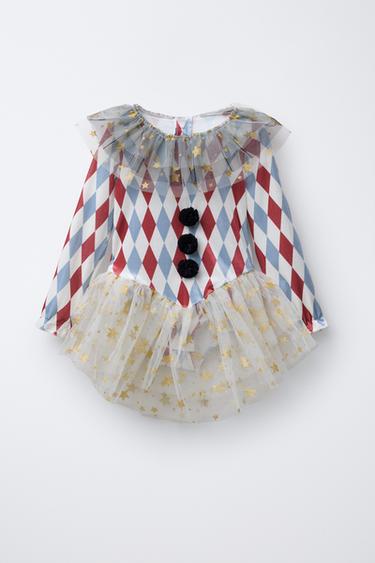 TRAPEZE ARTIST LEOTARD COSTUME - Beige by Zara