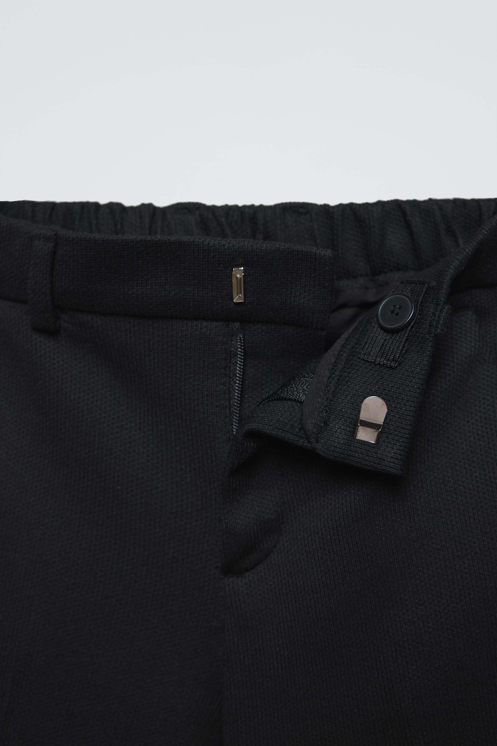 PIQUÉ SUIT PANTS - Black | ZARA United States