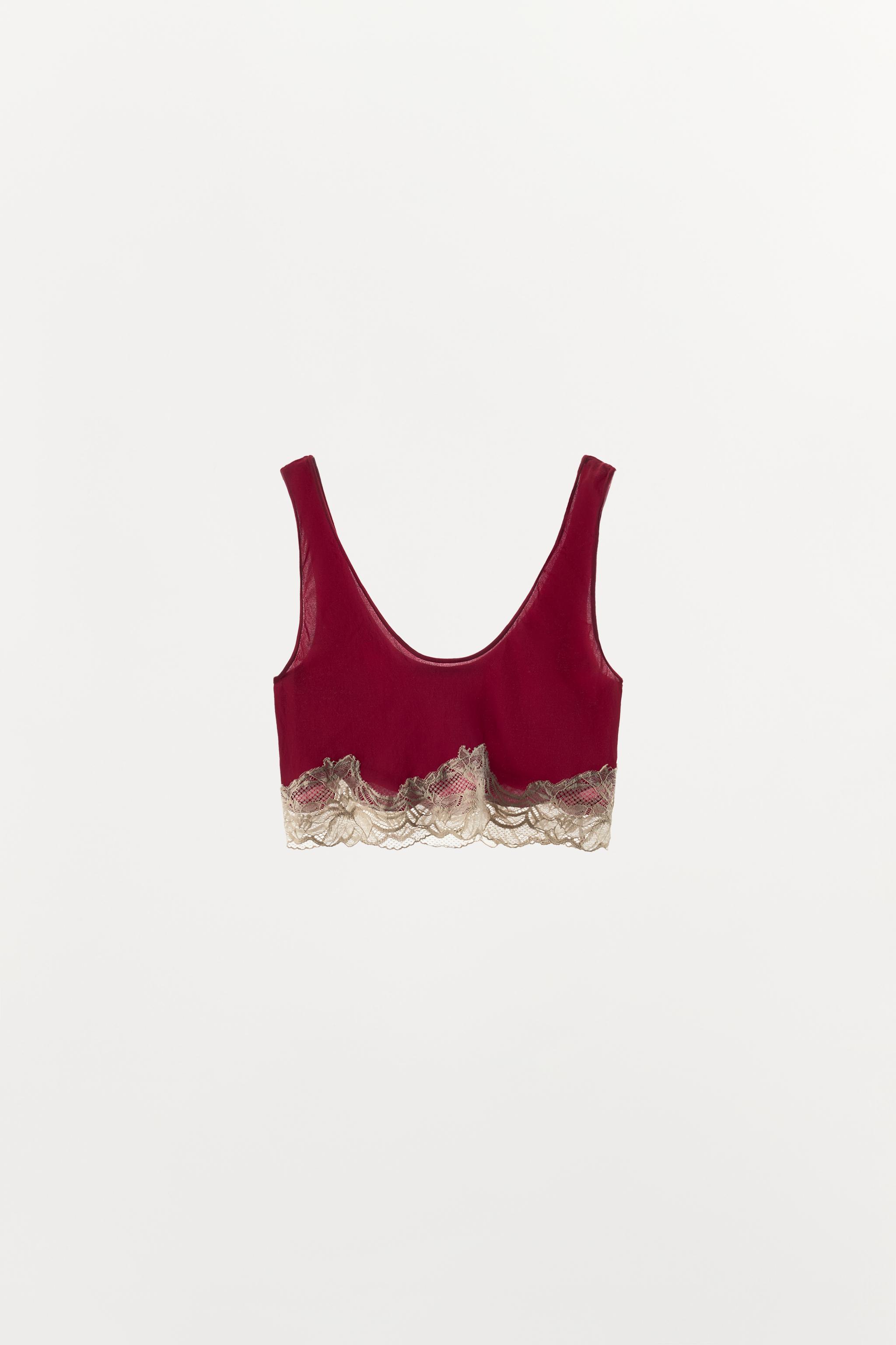 SOUTIEN-GORGE BANDEAU SEMI-DENTELLE