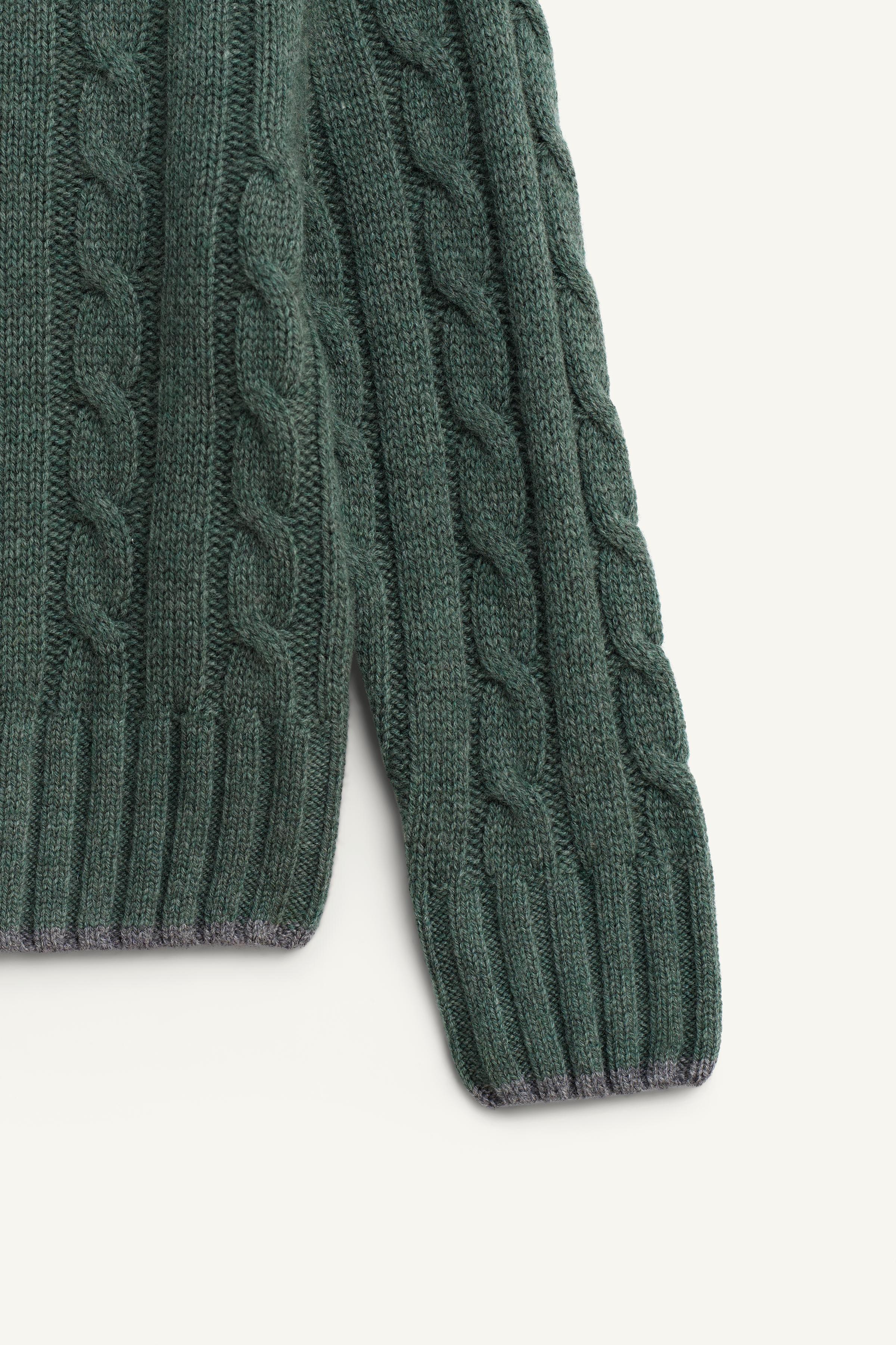 LIMITED EDITION WOOL CABLE KNIT JUMPER