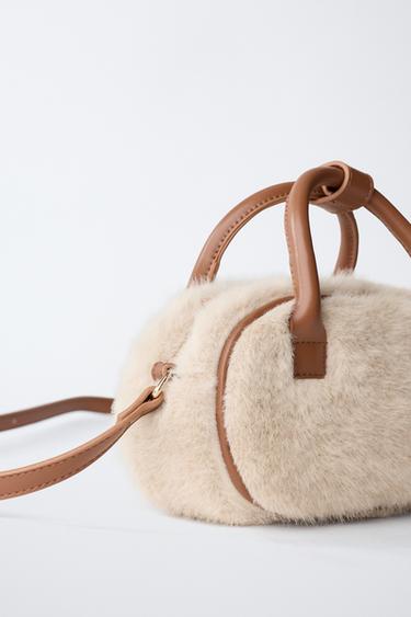 BOWLING SHEEPSKIN CROSSBODY BAG - Ecru White by Zara - Image 2