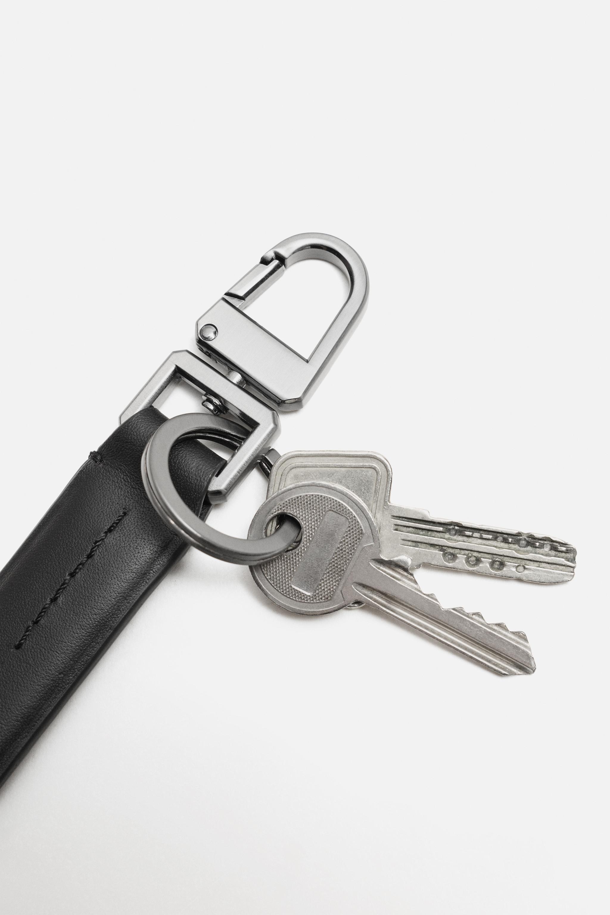 LEATHER KEYCHAIN - Brown | ZARA United States