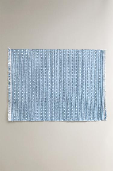 MANTEL INDIVIDUAL CANUTILLO PUNTOS - Azul de Zara