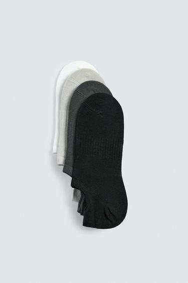 PACK OF 4 NO-SHOW SOCKS - various by Zara