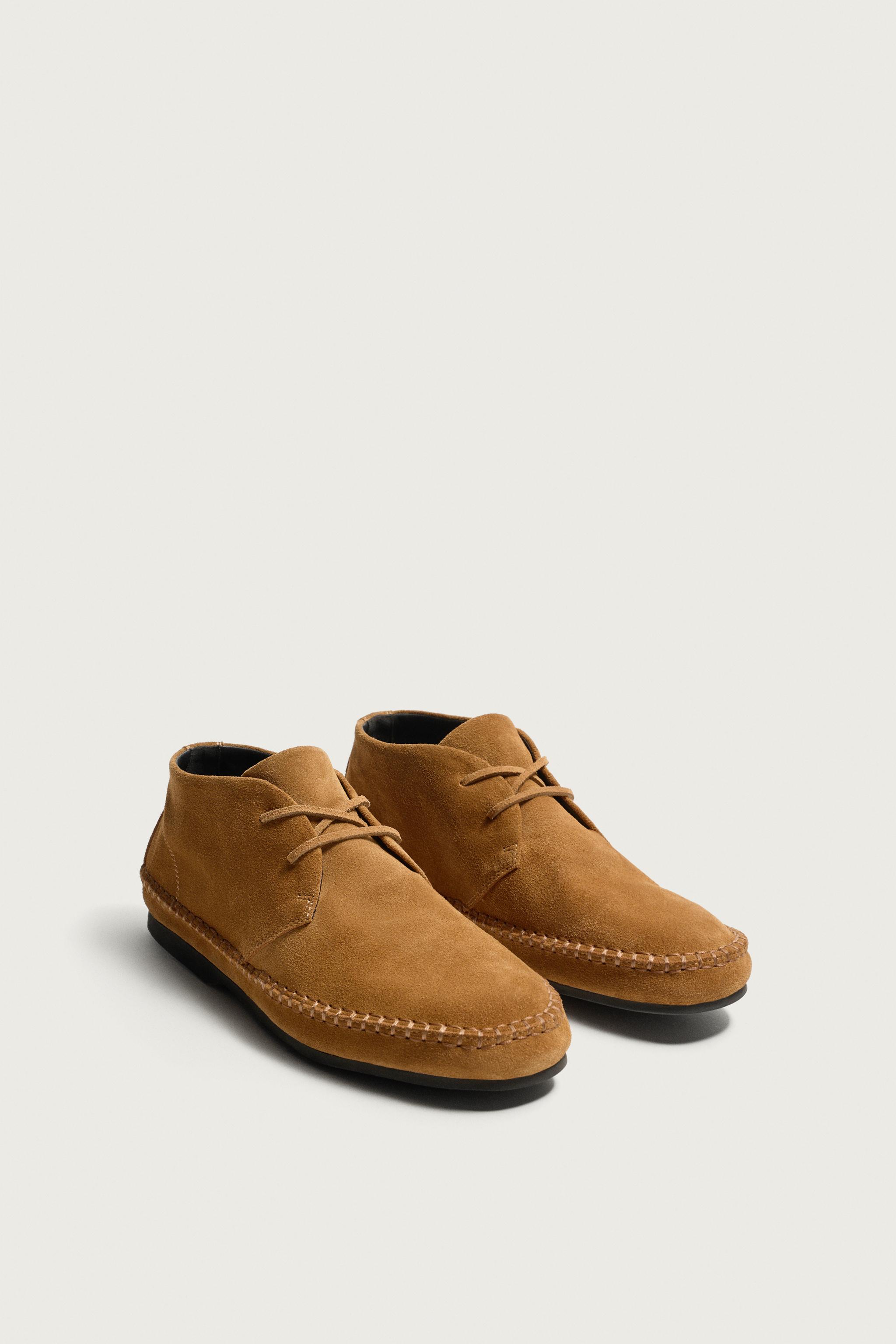 LEATHER BOOTS — Brown