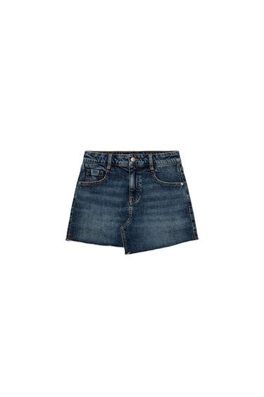 GONNA PANTALONE Z1975 DENIM ORLO SENZA CUCITURE - Blu di Zara
