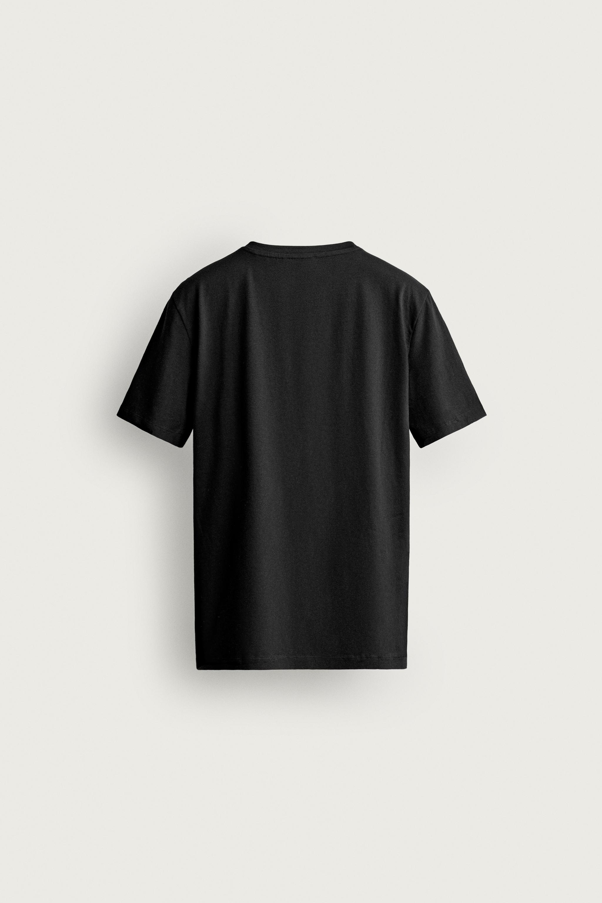 Zara SLIM FIT BASIC T-SHIRT /01 görsel 7