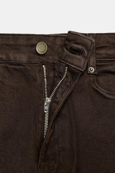 JEAN ZW COLLECTION WIDE LEG TAILLE HAUTE - Marron de Zara - Image 7
