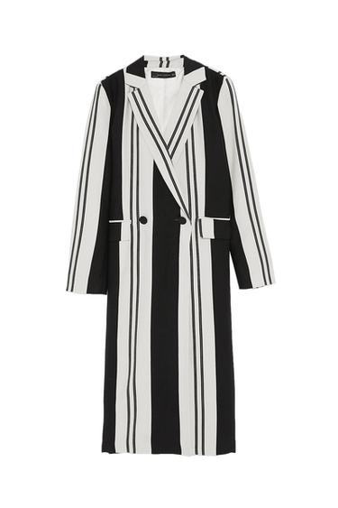 LONG STRIPED COAT