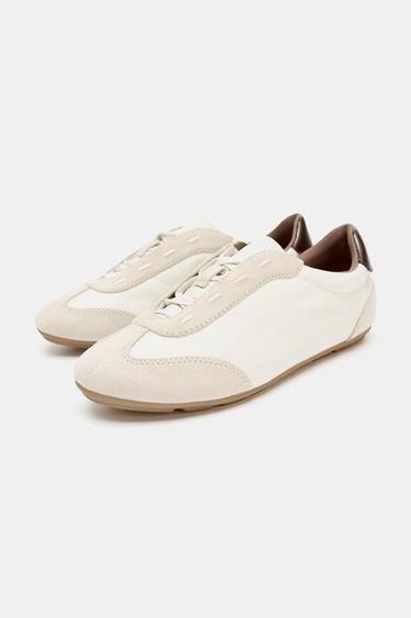 CONTRAST RUNNING SHOES - Sand Brown by Zara - Image 2
