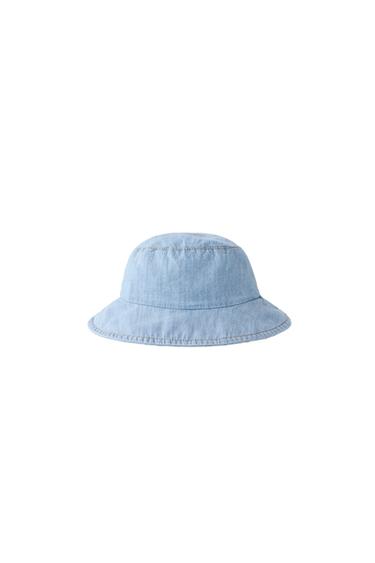 DENIM BUCKET HAT - Mid-blue by Zara