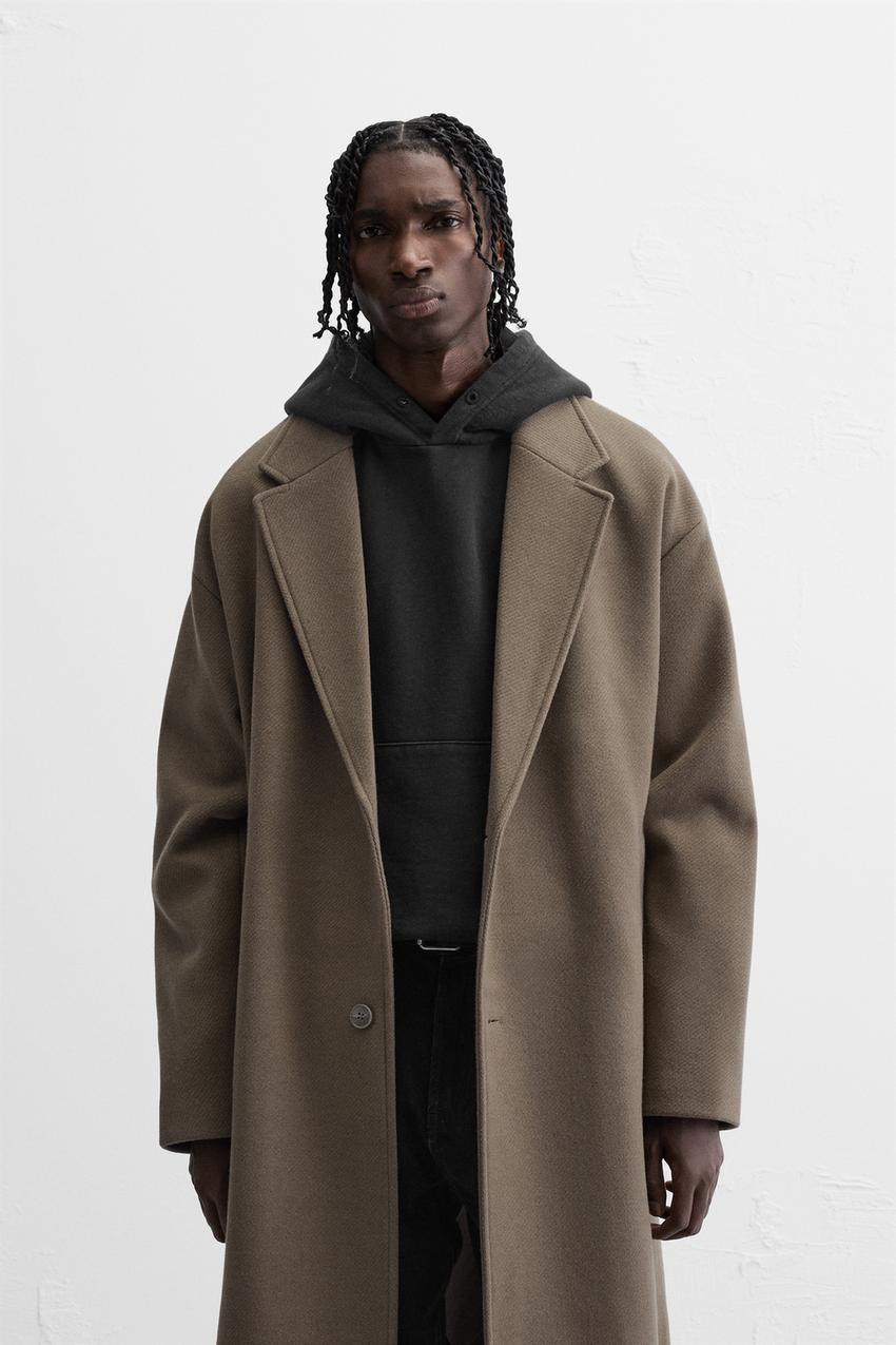 オーバーサイズフィットコート - サンド/ブラウン | ZARA Japan / 日本
