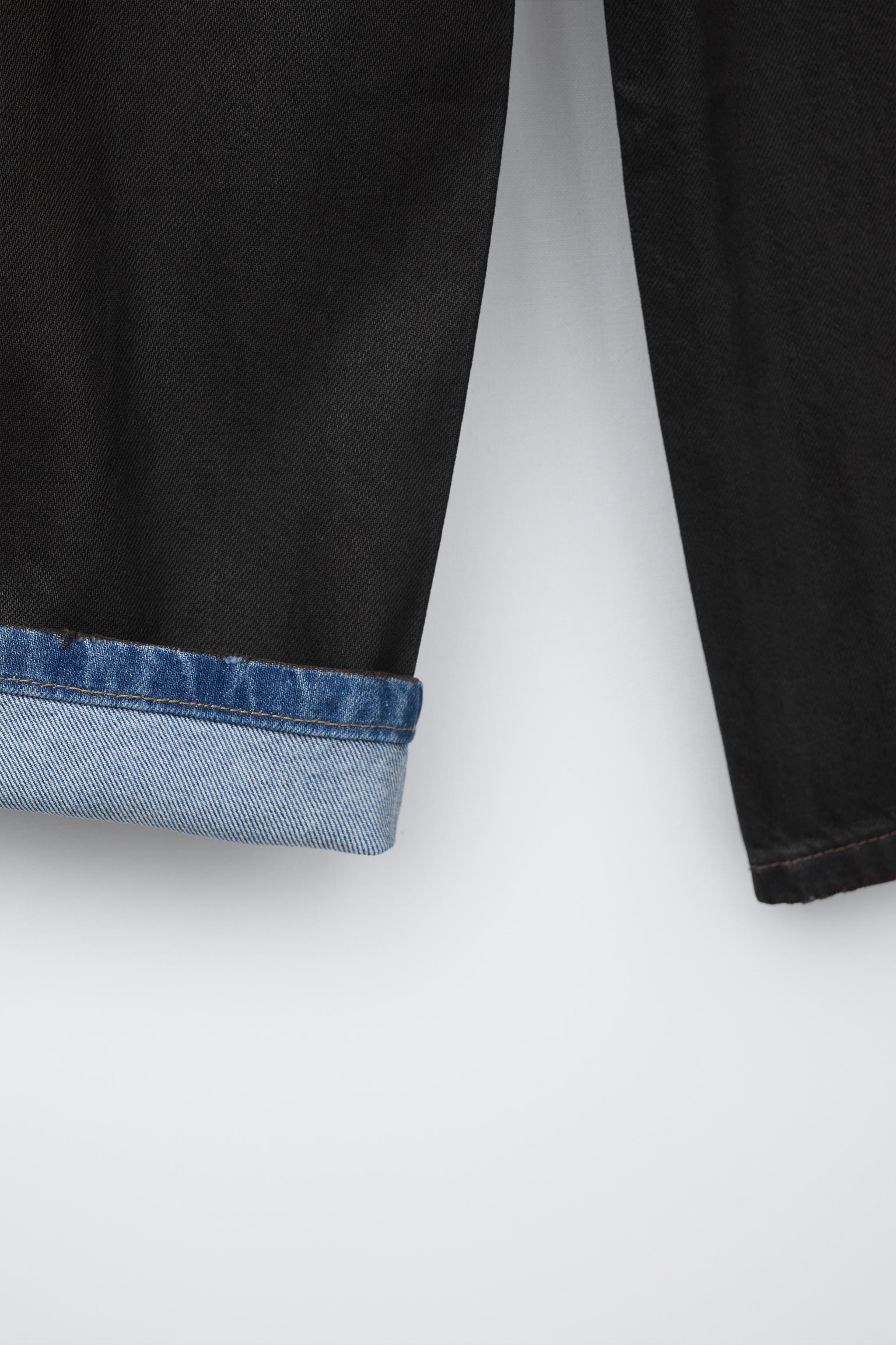JEAN WIDE LEG À TAILLE REVERS