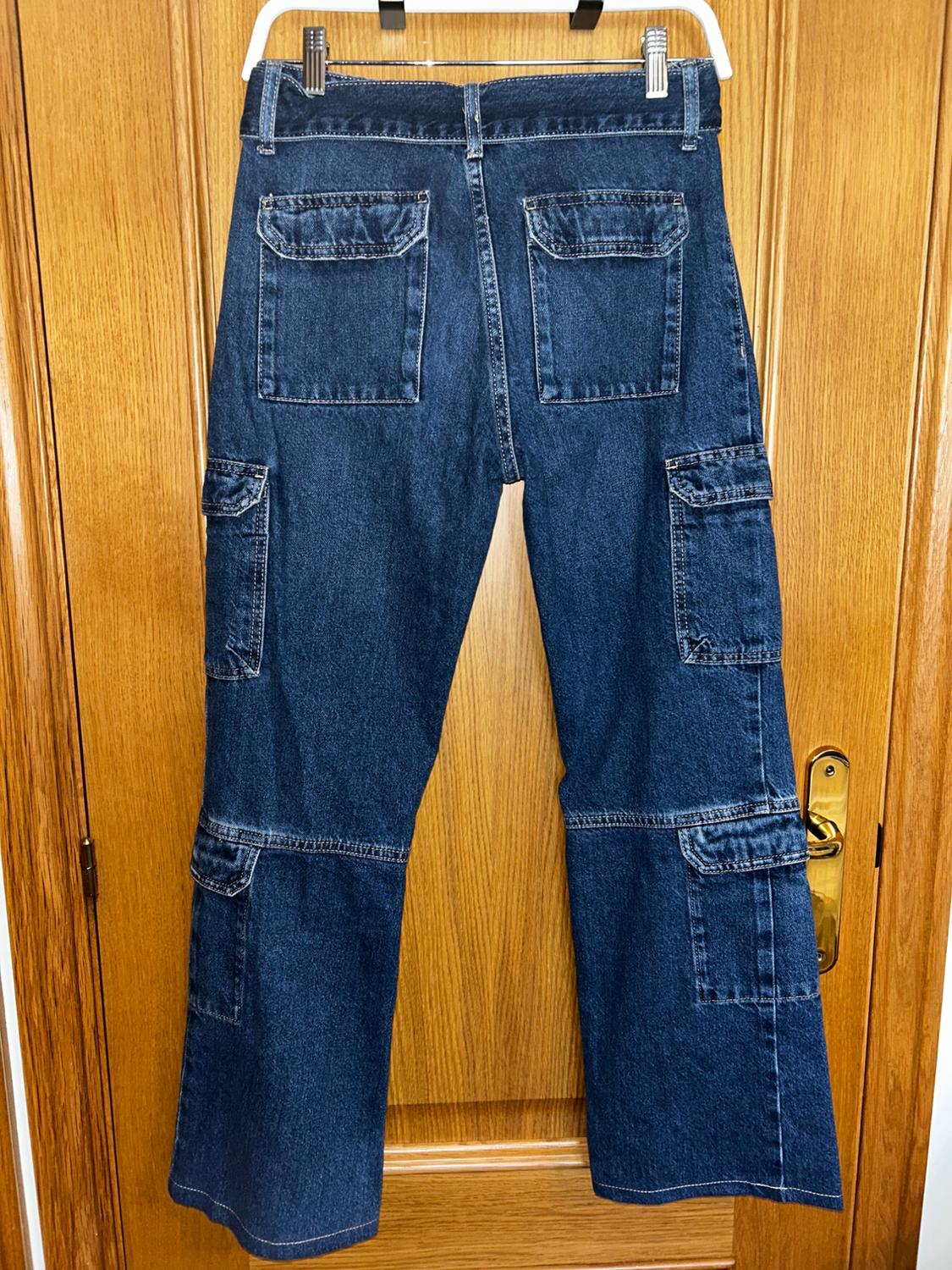 BELTED CARGO JEANS - Image 6