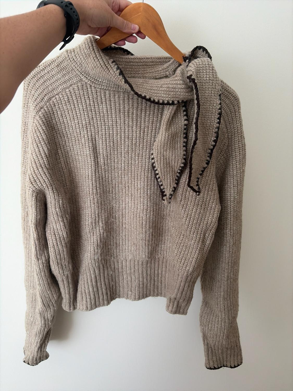 KNIT JUMPER WITH BOW - Image 4
