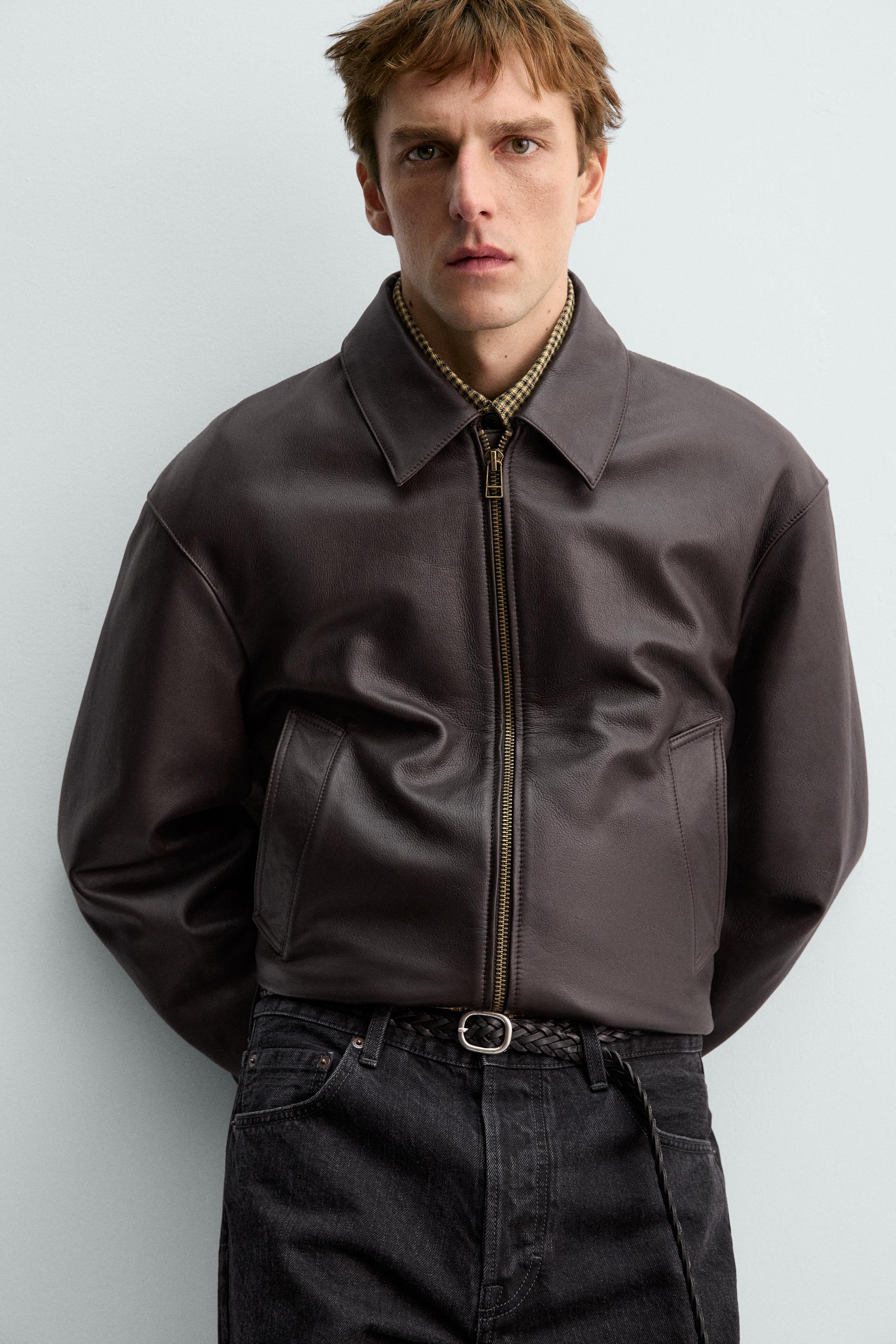 AARON LEVINE X ZARA 編み込みレザーベルト - ブラック | ZARA Japan