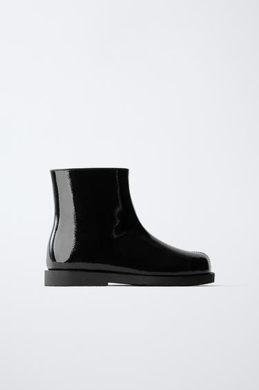 BOTA ACHAROLADA - Negro de Zara