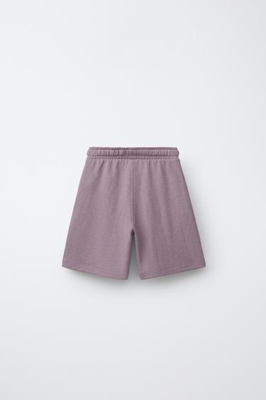ENSEMBLE T-SHIRT ET BERMUDA EN INTERLOCK - Mauve de Zara - Image 4