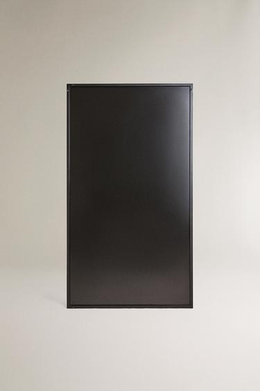 Zara FULL LENGTH WALL MIRROR WITH METAL BORDER - Black