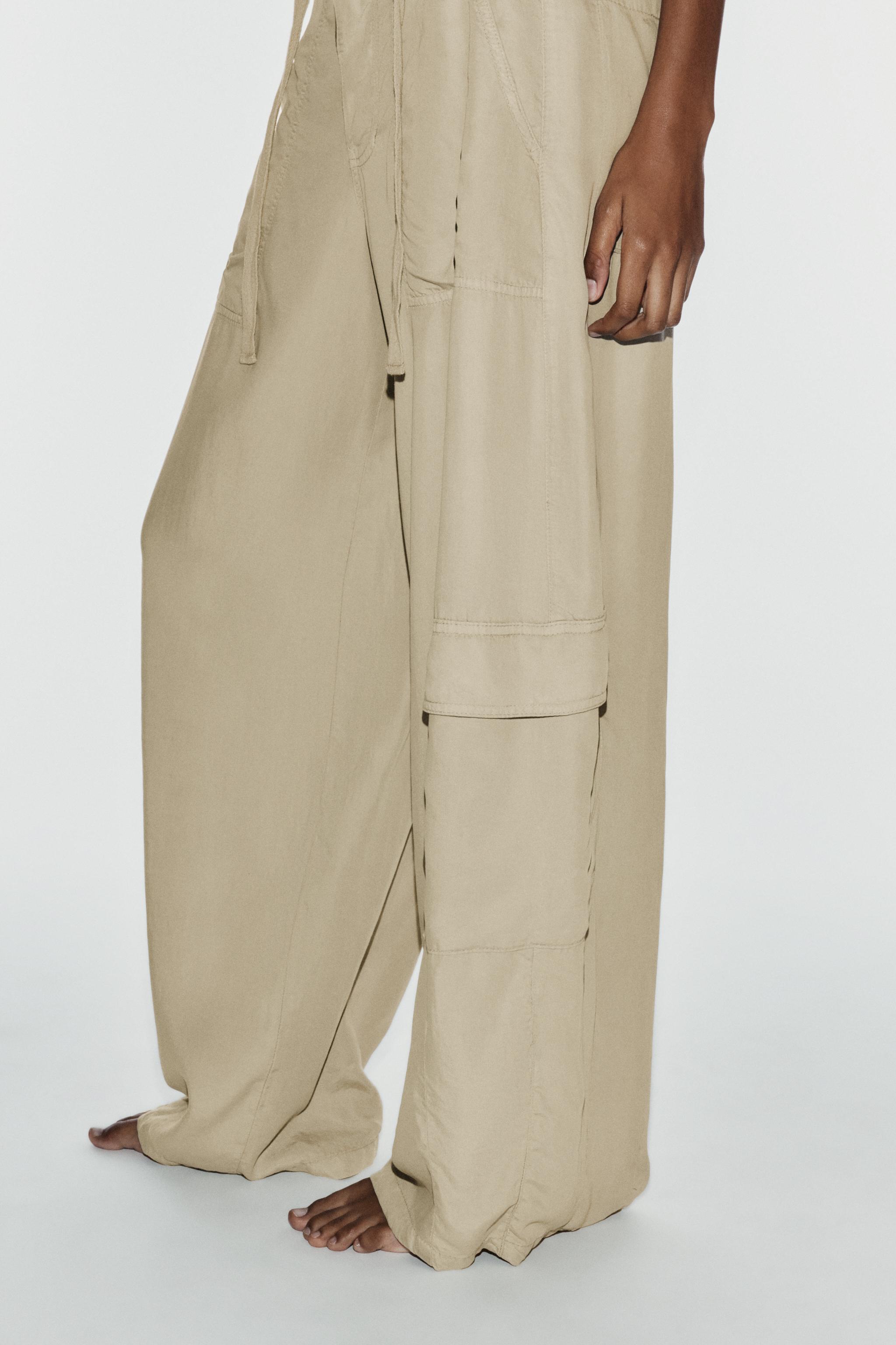 PANTALON CARGO FLUIDE OVERSIZE
