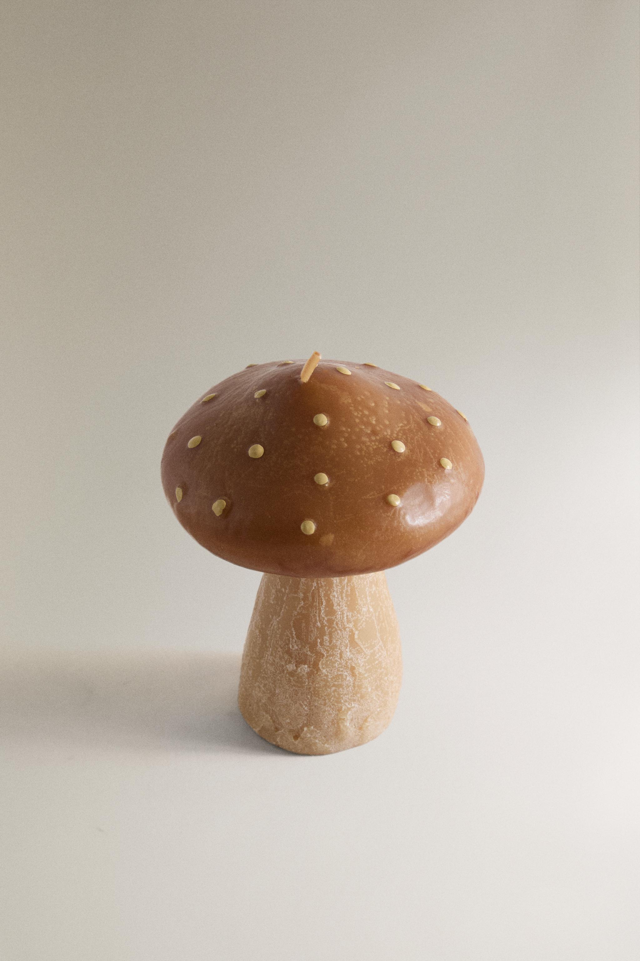 SMALL PUMPKIN SPICE MUSHROOM SCENTED CANDLE