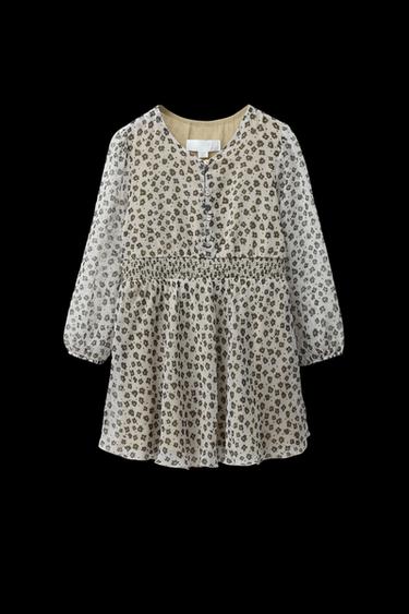 KLEID MIT BLUMENPRINT - Cremefarben von Zara - Bild 0