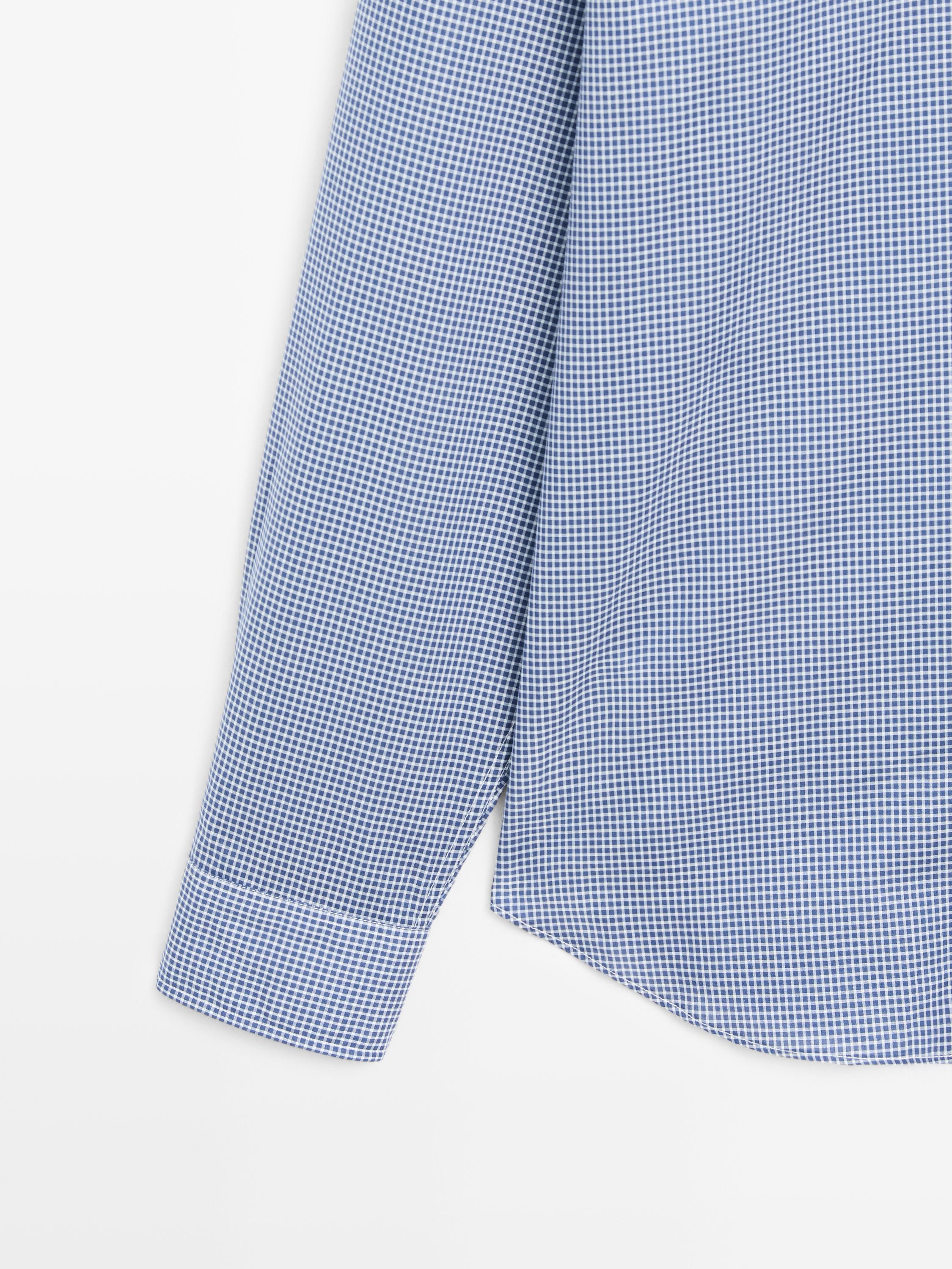 Regular fit check 100% cotton shirt