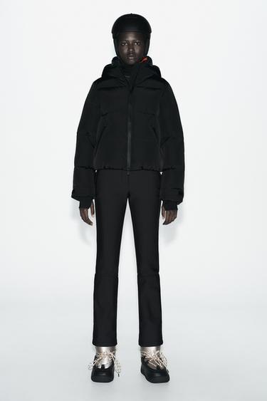 Zara PERJANA JAKNA WATER RESISTANT AND WIND PROTECTION RECCO® TECHNOLOGY SKI COLLECTION – Crna