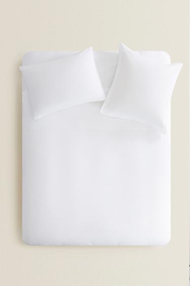 FUNDA NÓRDICA ALGODÓN PERCAL (200 HILOS) - Blanco de Zara - Imagen 0