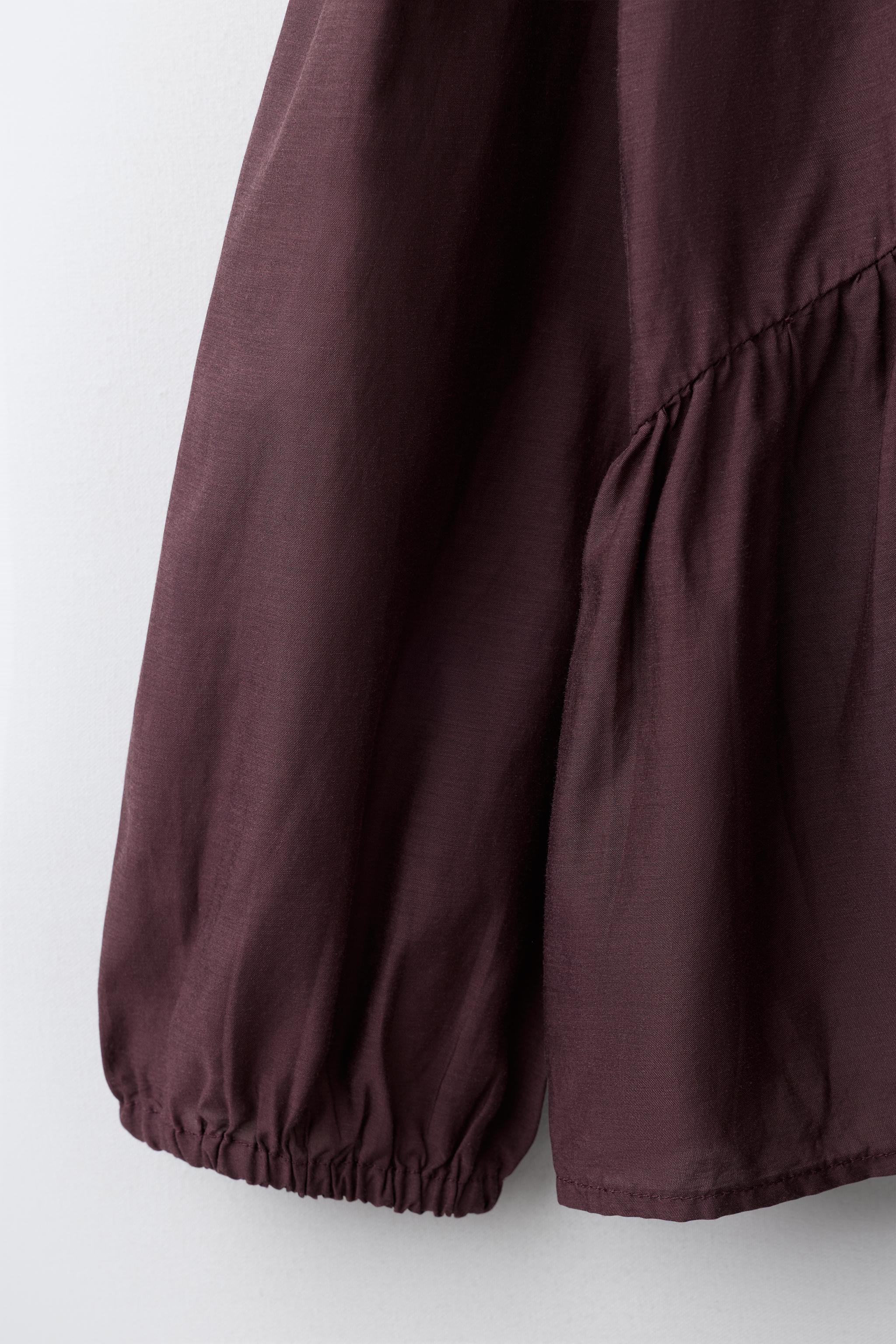Детские рубашки Zara PINTUCK FROG FASTENING SHIRT — фото 4