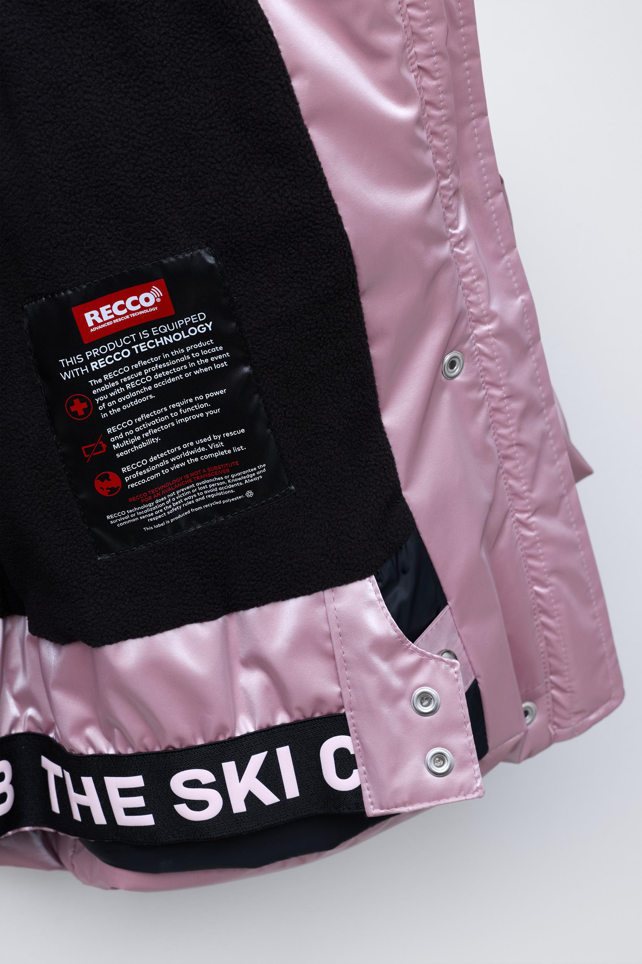 METALLIC WATER-RESISTANT AND WINDPROOF DOWN JACKET RECCO® SYSTEM SKI COLLECTION