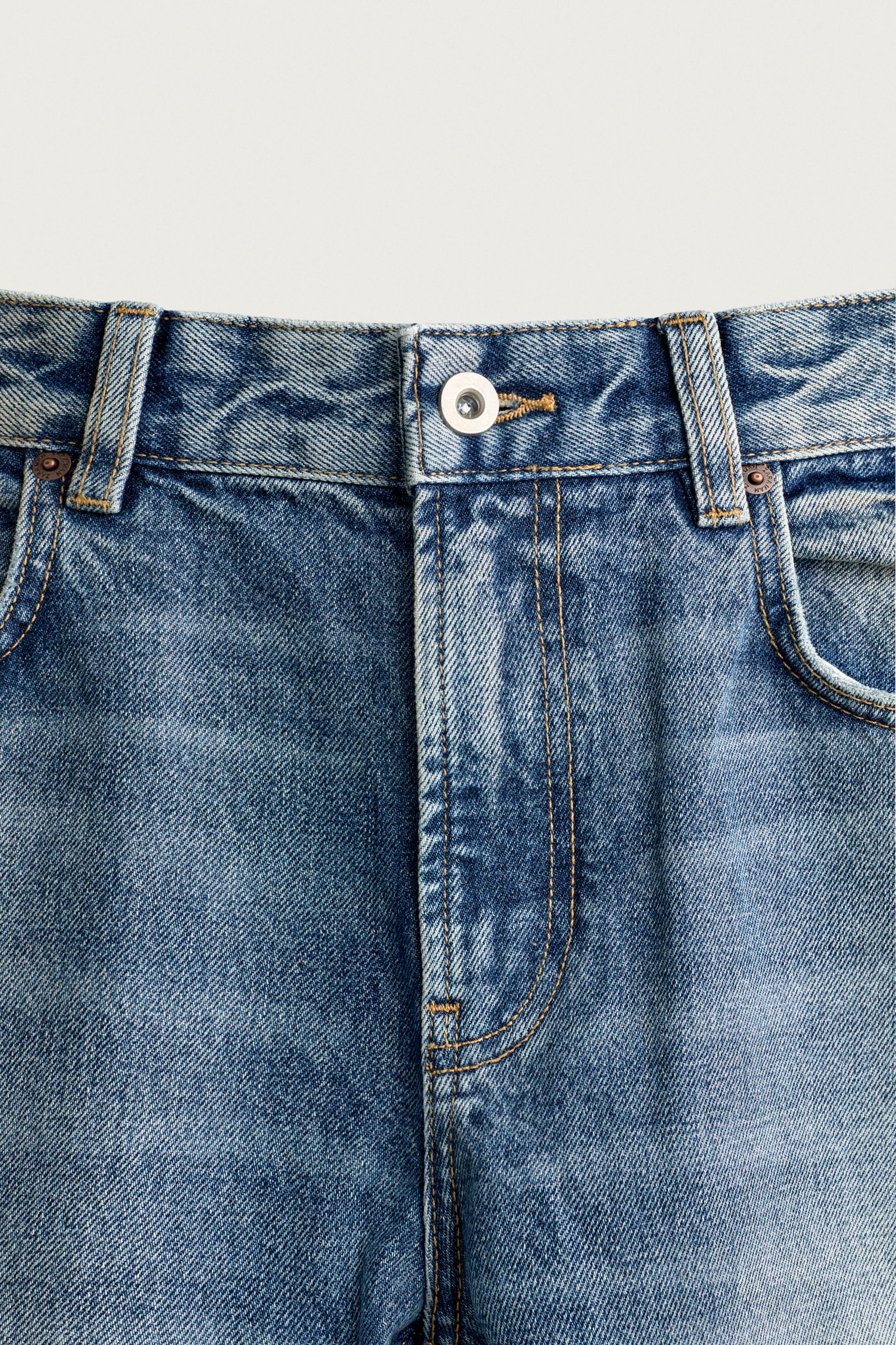 フレアフィットデニムパンツ - ミディアムブルー | ZARA Japan / 日本