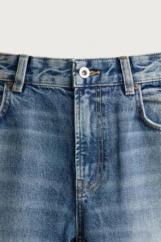フレアフィットデニムパンツ - ミディアムブルー | ZARA Japan / 日本
