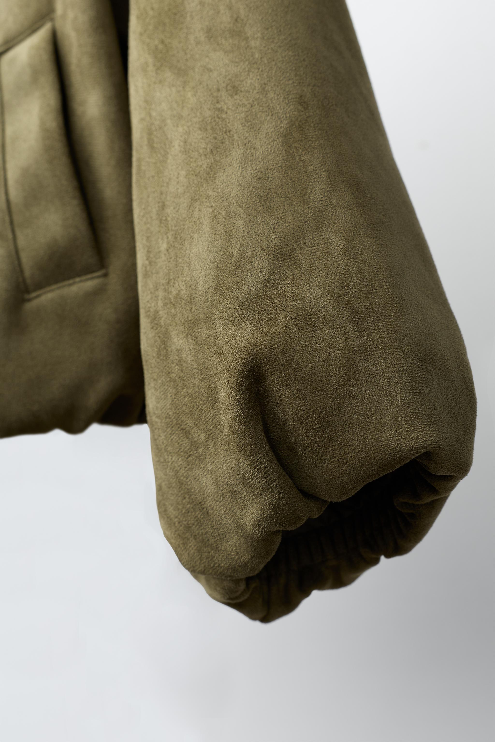 BLOUSON BOMBER EFFET DAIM
