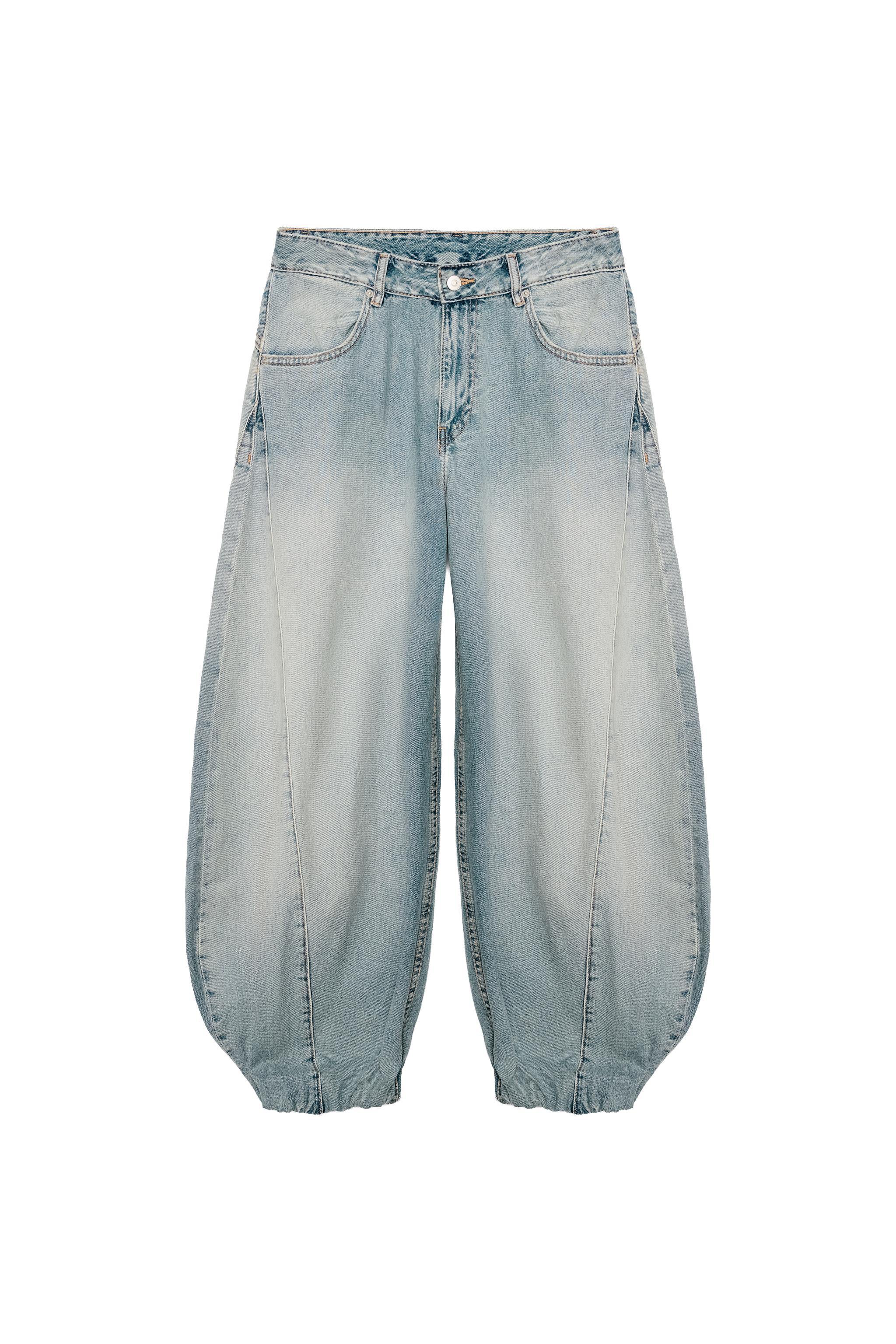 JEANS VOLUMEN GOMA TIRO MEDIO TRF