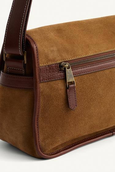 LIMITED EDITION LEATHER CROSSBODY BAG - Sand Brown by Zara - Image 5