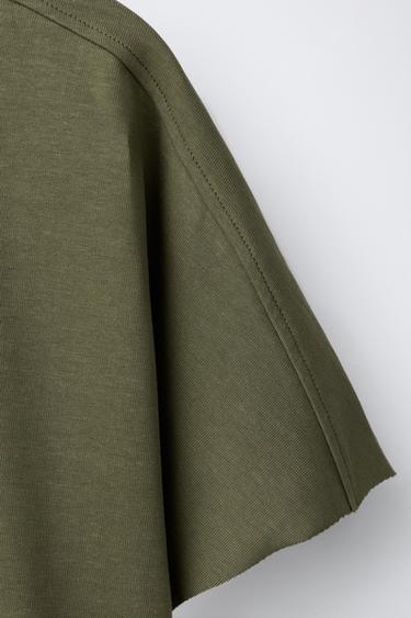 ENSEMBLE T-SHIRT ET PANTALON NERVURE HEAVY WEIGHT - Kaki de Zara - Image 6