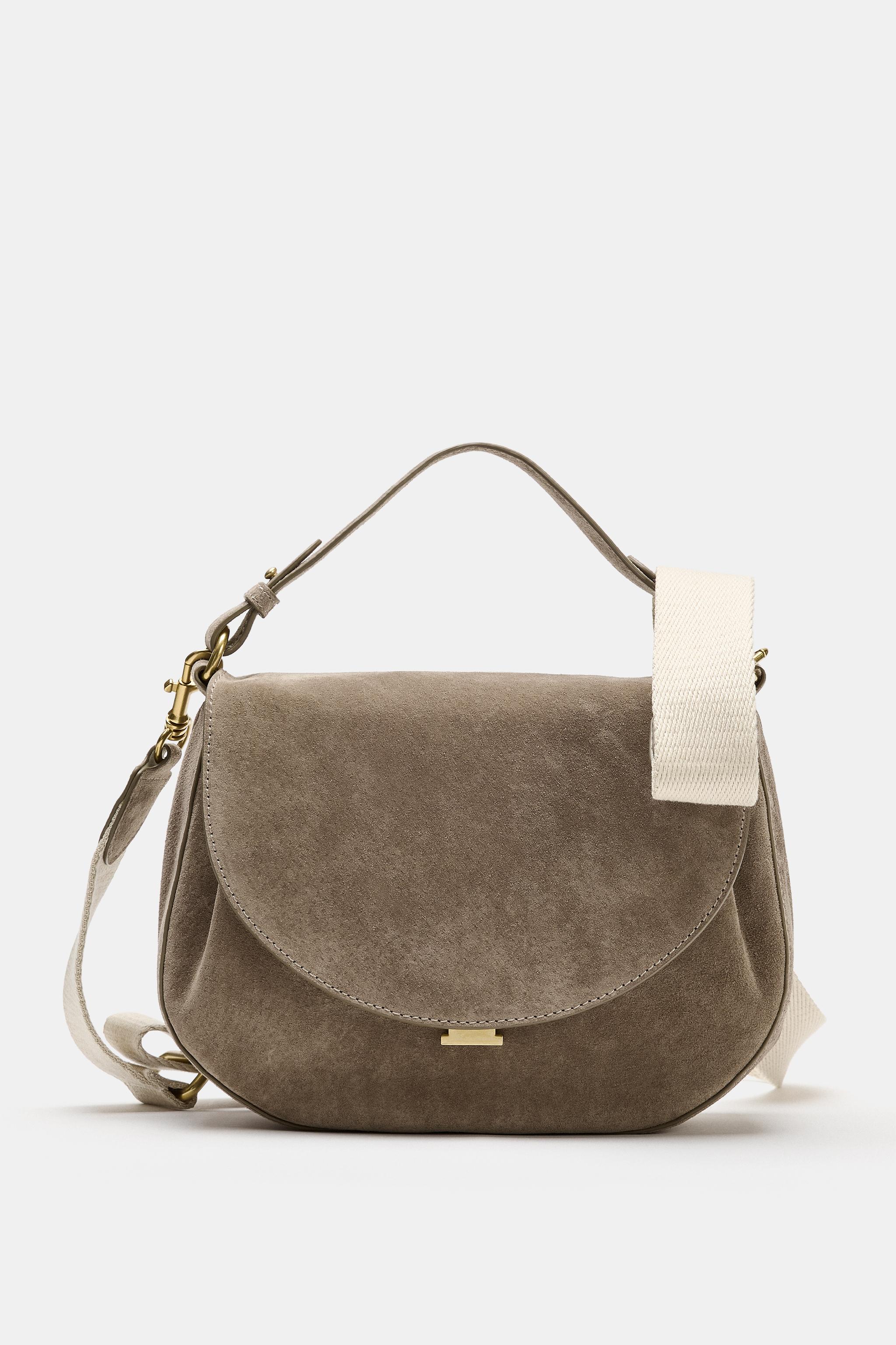 LEATHER FLAP CROSSBODY BAG
